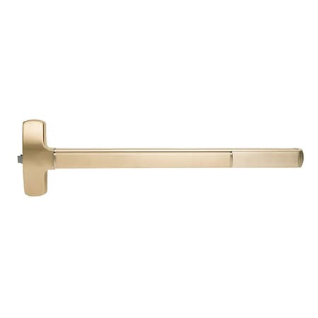 Falcon Fire Rated 25 Series Exit Device, Rim, Exit Only, 3 Ft. Device, Satin Brass F-25-R-EO 3 4